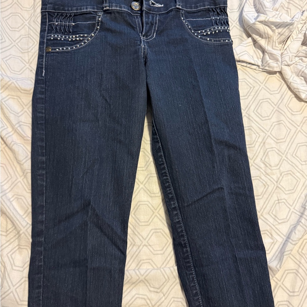 Colombian butt lift Straight Leg Blue Jeans